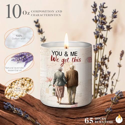 50th Anniversary Romantic Gifts for Him - I Love You Birthday Christmas Day Gifts for Husband from Wife, Wedding Gifts for Couples 2023, Lavender Candle 10oz