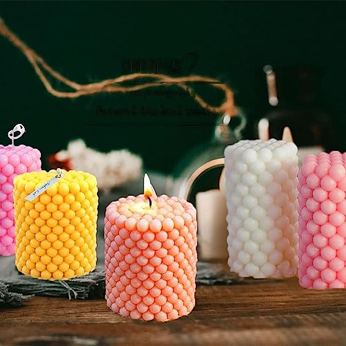 The Decor Affair 1 Pcs Enigmatic Crimson Ember Euphoria Scented Beaded Candle of Exquisite Aromas and Serene Tranquility for Blissful Evenings and Soothing Ambience