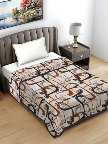 FABINALIV Multicolor Abstract 230 GSM Ultra Soft Single Bed AC Blanket (FLSBK-1004-Multi)