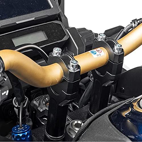 LOOM TREE® Handlebar Riser Mount Clamp Adapter For Crf1100L Africa Twin Black | 1 Pair Handlebar Riser 4 Pieces Screws