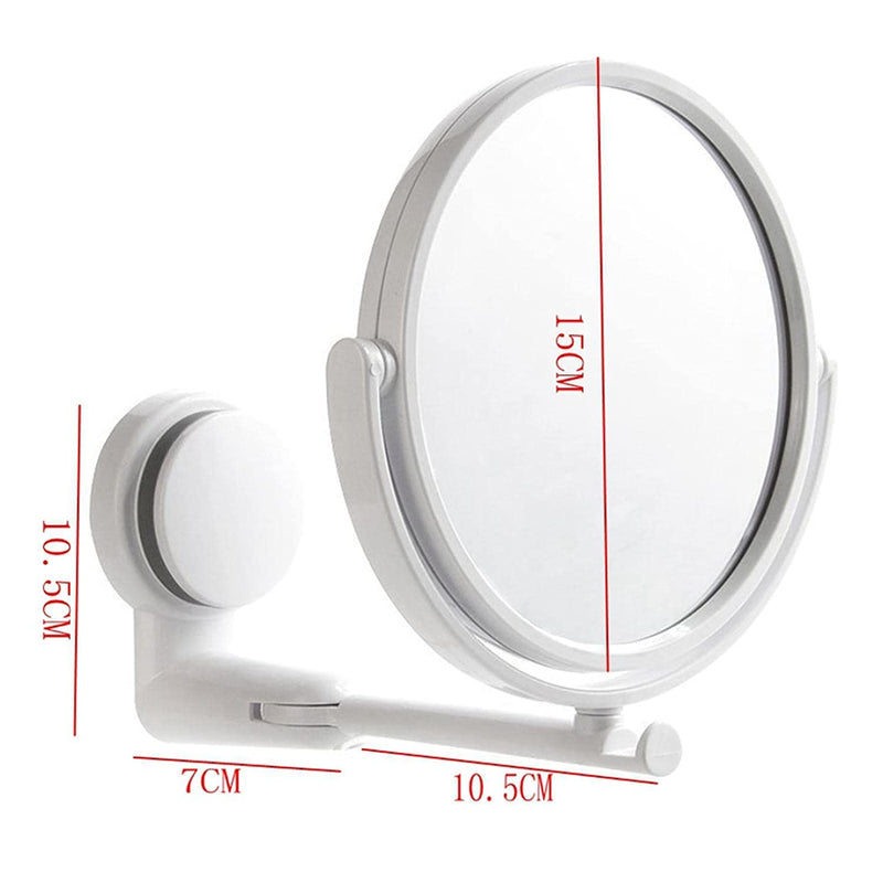 Seadra Wall-Mounted Mirror Circle Mirror Round Mirror Bathroom Double Sided Mirror