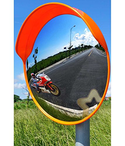 DOSSVICK - Convex Mirror 32 inch (Set of 4 pc) - Brackets included - Flexible Unbreakable Acrylic Mirror