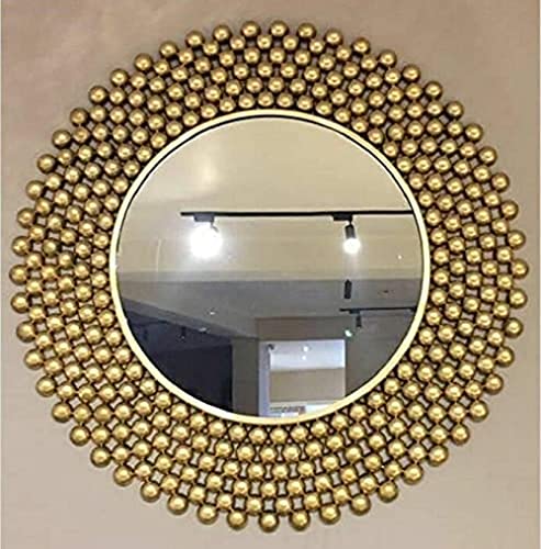 TAC Metal wall art BALL MIRROR Easy handling, living room, dining room, home, office, café and for gift purpose(26X2X46 IN-) size (25 * 1 * 25) inches