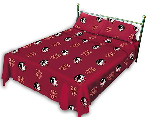 College Covers Florida State Seminoles Printed Solid Sheet S