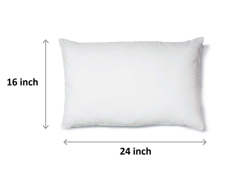 Pillow Microfiber Pillow Filler - 16"X24" Microfiber Soft White Pillows Set-2 Hotel and Home Pillows for Sleeping White