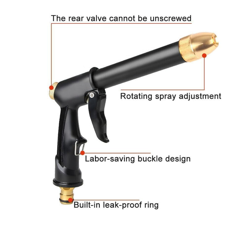 BUYERZONE High Pressure Water Spray Gun Nozzle for Car,Bike,Gardenening,Plants | Car Washer & Water Hose Nozzle Pipe Connector Outdoor, Dust Removal Jet Sprayer Trigger Gun for Pressure Washer Booster