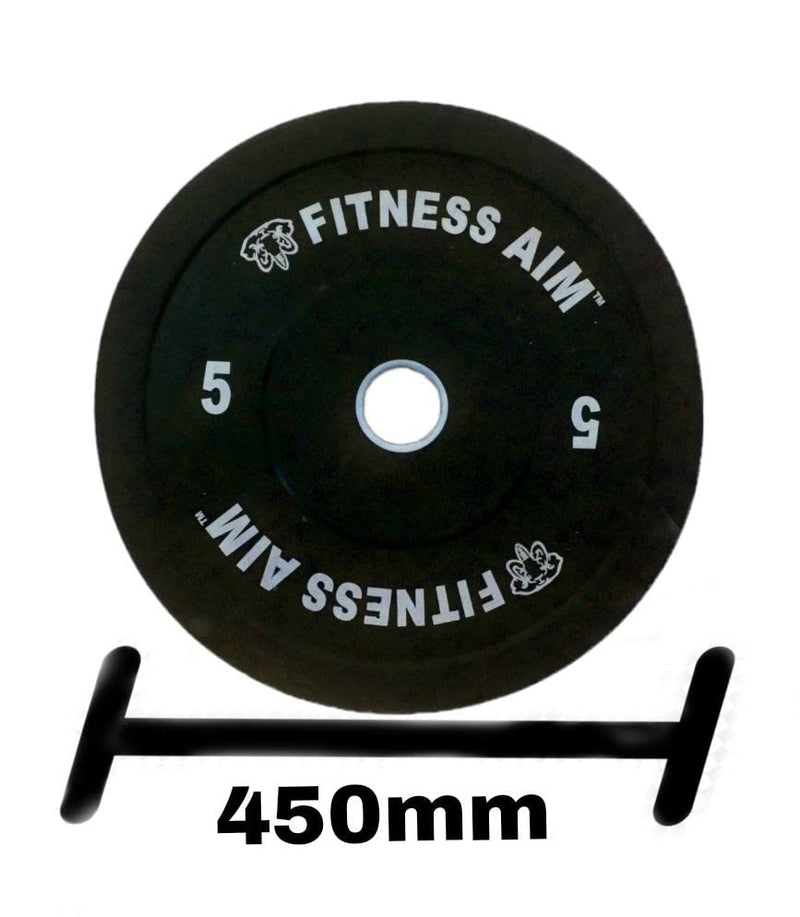 Fitness Aim Olympic Rubber bumper plate.(Pair) 5KG