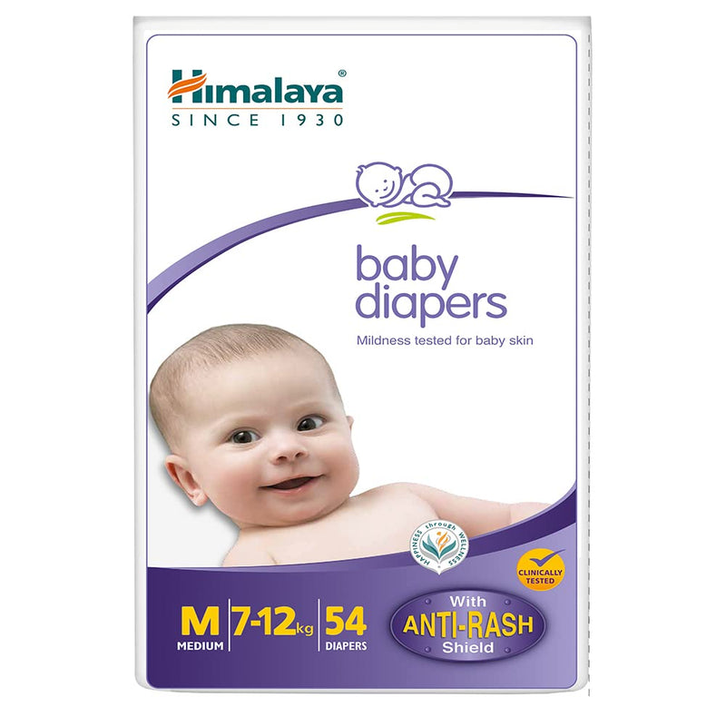 Himalaya Baby Diapers, Medium (5 - 11 kg), 54 Count