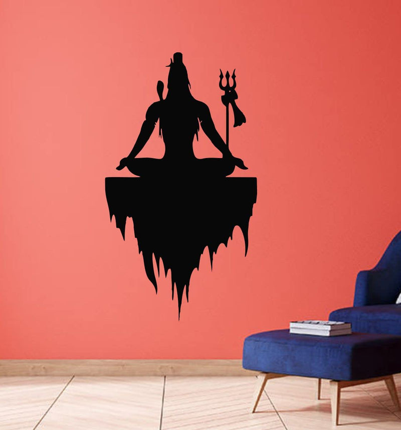 Decor Kraft Mahakal Wall Sticker & Decal,Size- 58 Cm X 32 Cm,Religious