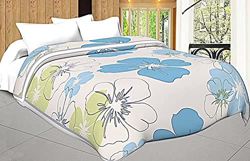 ROMAN HOMES Poly Cotton Fancy Flower AC Blanket Single Bed Size Dohar for Kids (Multicolour)