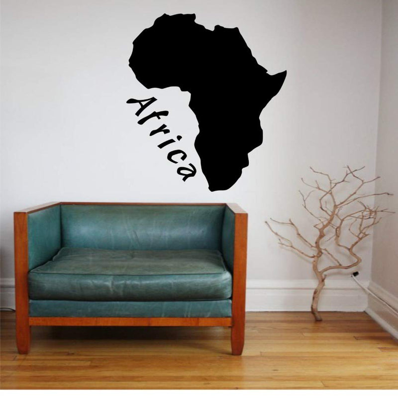 GADGETS WRAP Wall Decal Vinyl Sticker Africa Maps for Office Home Wall Decoration