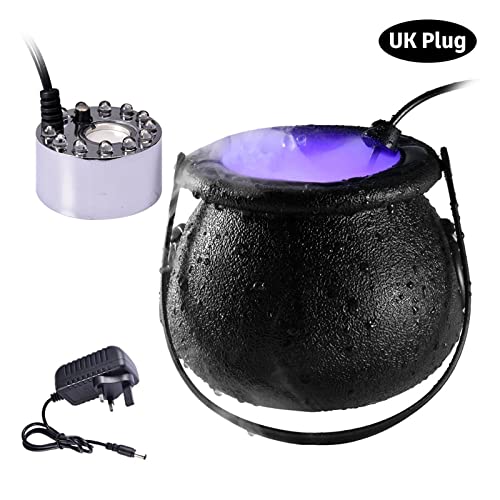 ATORSE® Mist Maker Fogger Water Fountain Fog Machine Halloween Alloy Mist Maker