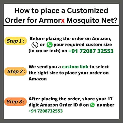 ARMORX Fiberglass Mosquito Net Pre Stitched with Fastener Tape on All Four Borders, Window/Door DIY Bug Insect Mesh-Black (3ftx2ft)