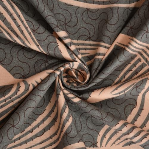 YaAkholic Cotton Feel All 360° King Size Bedsheet with Elastic Fitted and 2 Pillow Covers (72x78x8 Inch) Fits Upto Mattress of 8 Inches | Brown Abstract