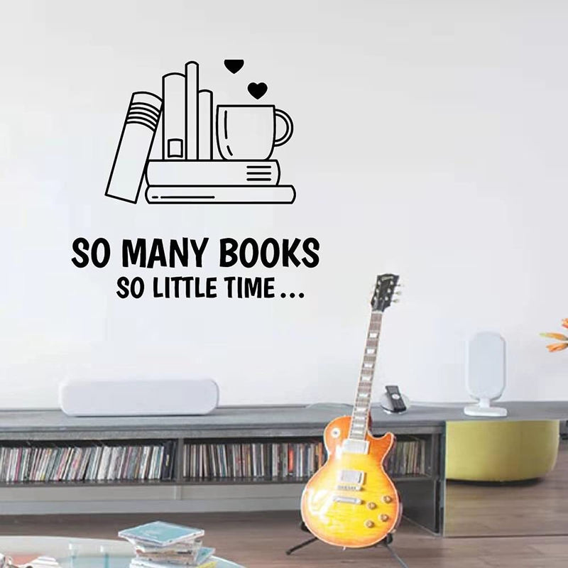 GADGETS WRAP Wall Decal Vinyl Sticker Wall Decoration - Stiker Dinding Vinil Buku Kutipan Cinta Anak-anak Ruang Baca Sudut Perpustakaan Belajar Dekorasi Rumah Stiker