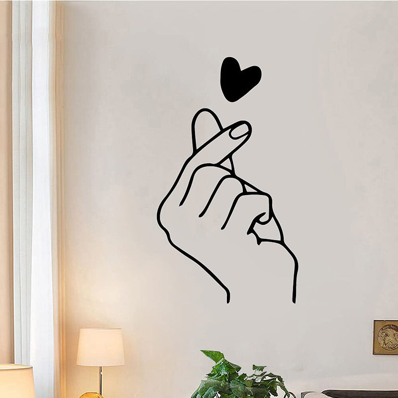 GADGETS WRAP Vinyl Decal Sticker Lovely Finger Heart (Item Finish Size : 74cm x 43cm)