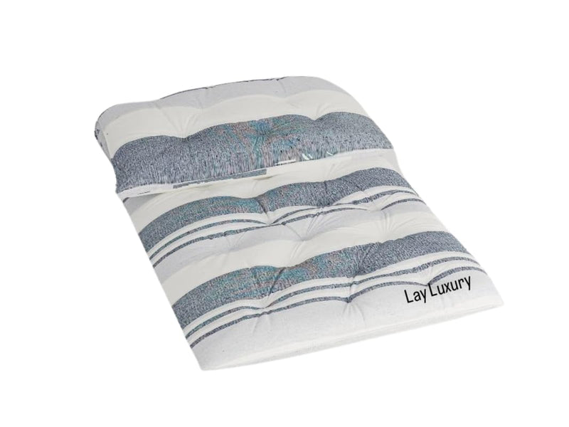 LAYLUXURY Supreme Comfort Cotton Mattress 4 inch Single Cotton Mattress 3x6 Cotton Grey White