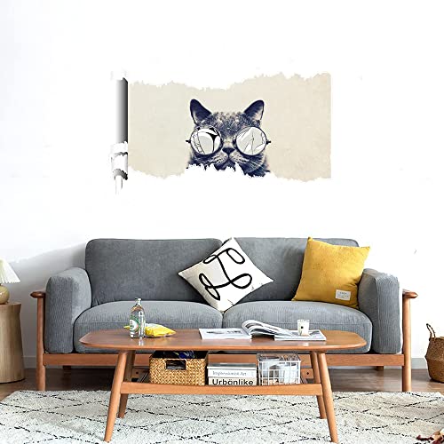 GADGETS WRAP Printed Wall Decal Sticker Scratched Paper Style Wall Decal (90cm x 50cm) - cat 63