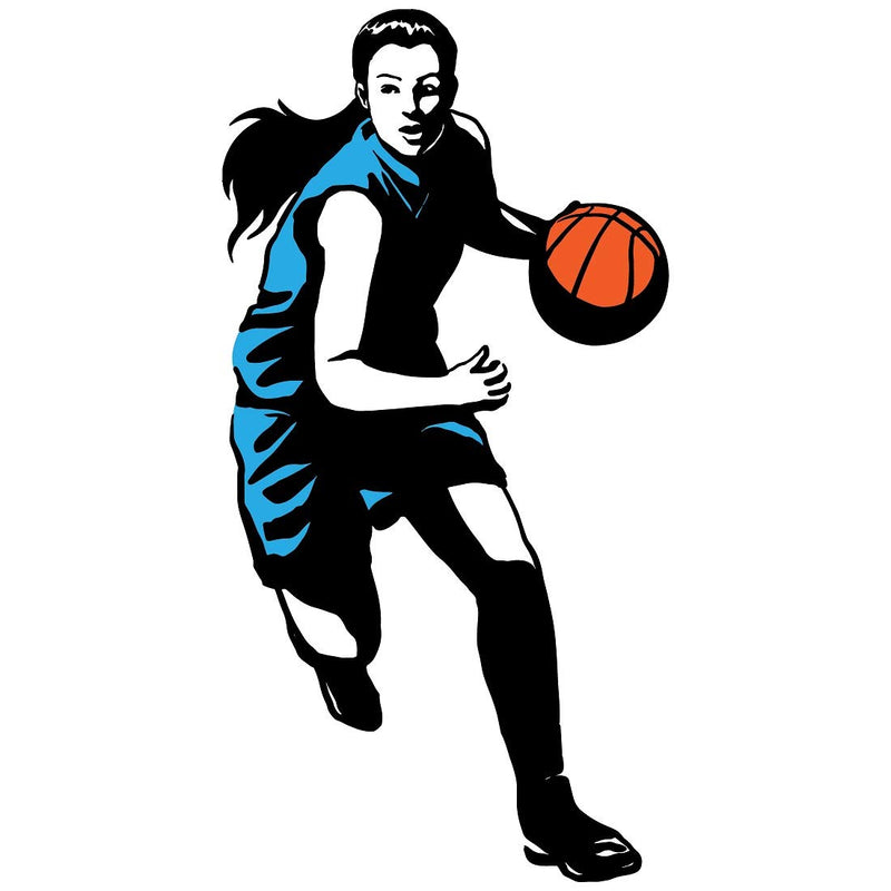 Tuffuk Basketbal Player Large Vinyl Wallstickers for Home Decorations(40 cm x 80 cm)4TZ246