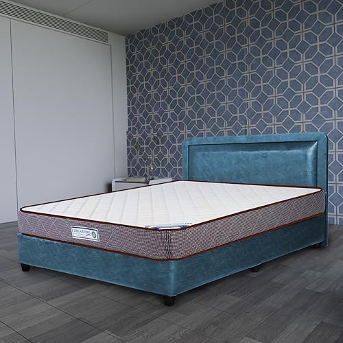 Dream PRO Spring Mattress | 5 Years Warranty | Mattress Double Bed, Elevate Pocket Spring with Memory Foam, 6-Inch Bed Mattress, Mattress Queen Size (76x60x5.9 Inches, Medium Soft & Bouncy, Cream)