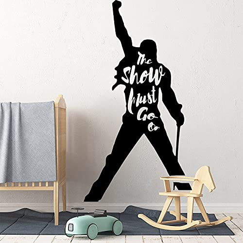 GADGETS WRAP Vinyl Decal Sticker Large Queen Freddie Mercury Singer (Item Finish Size : 88cm x 54cm)