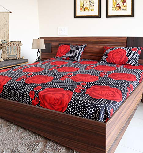 KLBAGH King Size Cotton Bed-Sheet with Deep Pocket