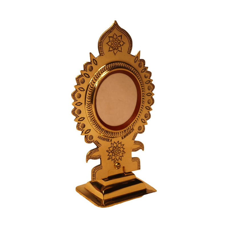 Aranmula Kannadi Traditional Winged Tower Peedom Kannadi Brass Metal Mirror