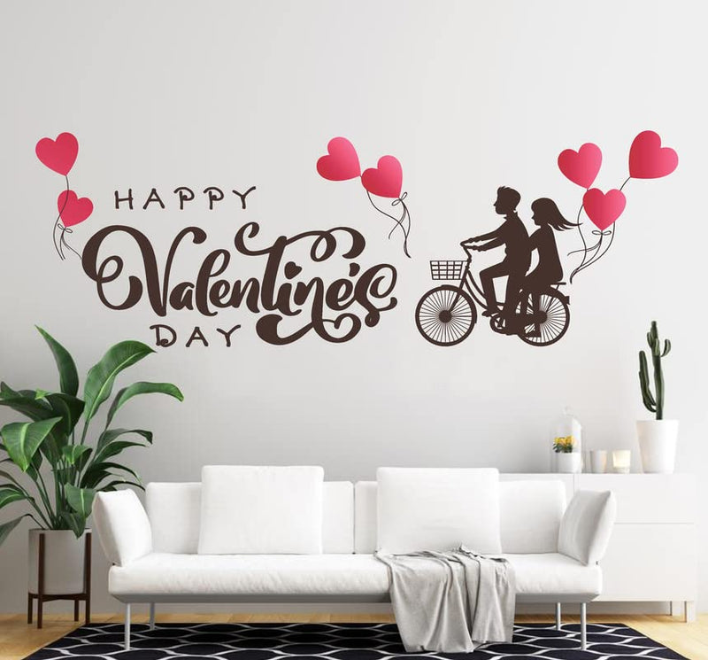 Decoreative Love coupel Happy Valyntine Day Sticker