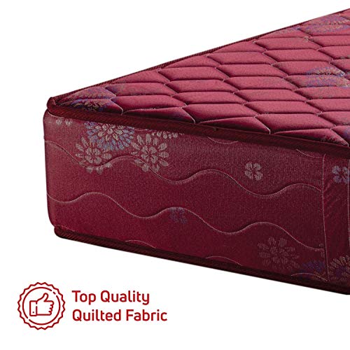 Repose-eyelidz Mattress 75" x 60" x 6" Bonnell Spring Queen, Maroon