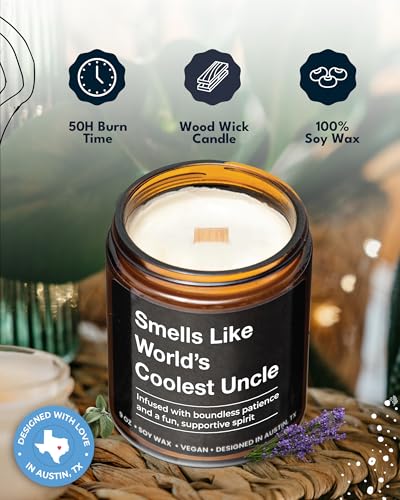 World's Coolest Uncle Candle