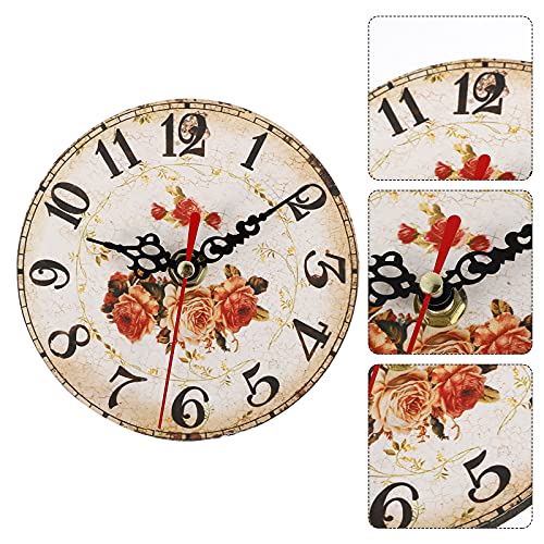 FOMIYES Wooden Clock Adornment Silent Tabletop Classic Style Clock Decor Ornament for Home and Office