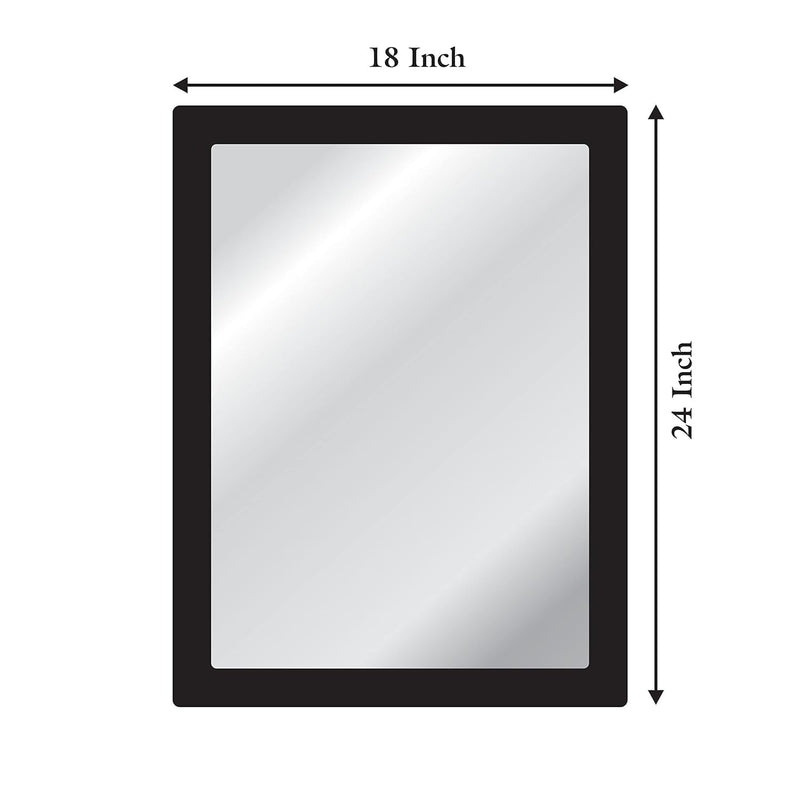 Creative Arts n Frames Wooden Framed Wall Mirror for Bathroom, Bedroom, Drawing Room and Wash Basin (18x24 Rectangle)