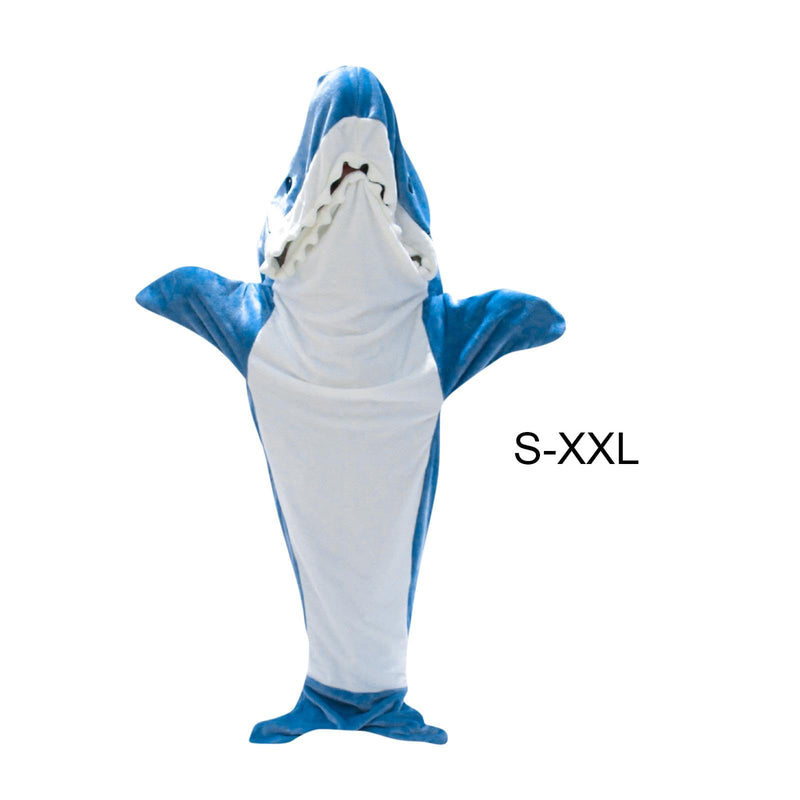 UJEAVETTE® Shark Blanket Parties Plush Funny Clothing Comfortable Cosplay Shark Costume S