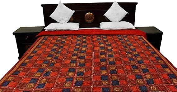 fashhub Jaipuri Rajasthani Traditional Lightweight Pure Cotton Double Bed Soft Jaipuri AC Quilt/Razai Floral Print Dabu Rajai