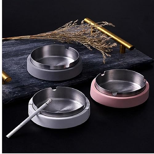 MYADDICTION Nordic Trend Personality Creative Home Large Stainless Steel Ashtray 1