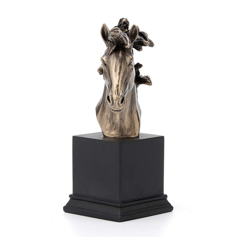 Veronese Design Horse Head Bust On Plinth