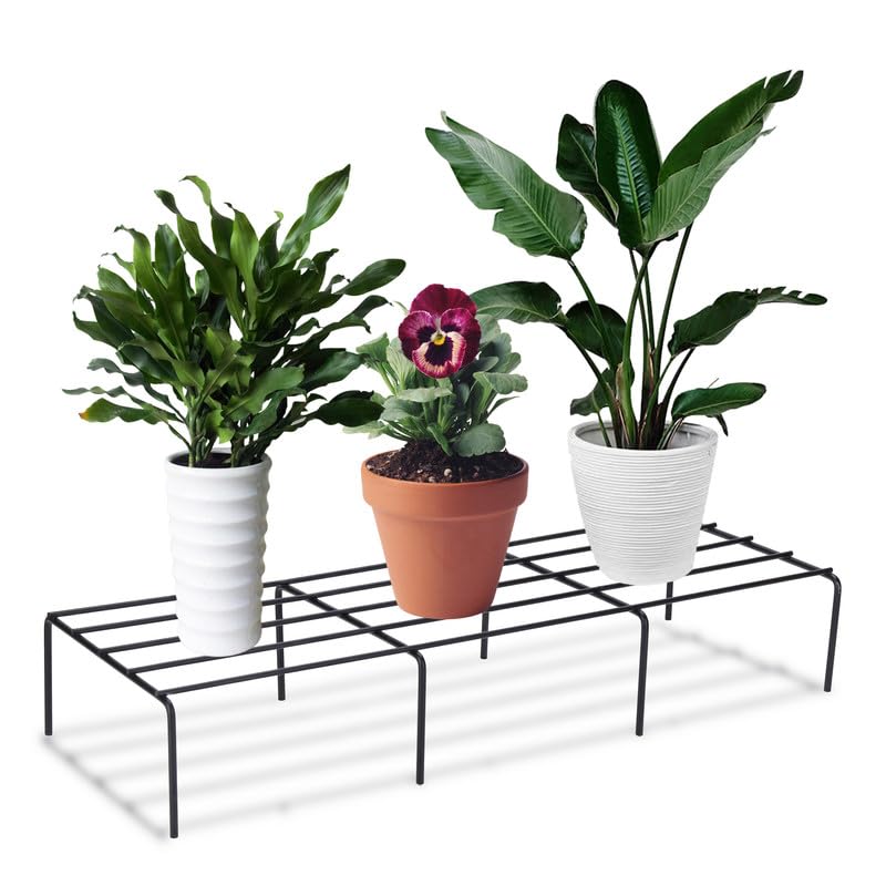 AB99 COLLECTION Anti Rust Metal Plant Stand for Balcony Garden, Flower Pot Stand for Balcony Set of 1 Pot Stand, Indoor & Outdoor Pot Stand, Garden Plant Pot Holder Stand (60 CM)