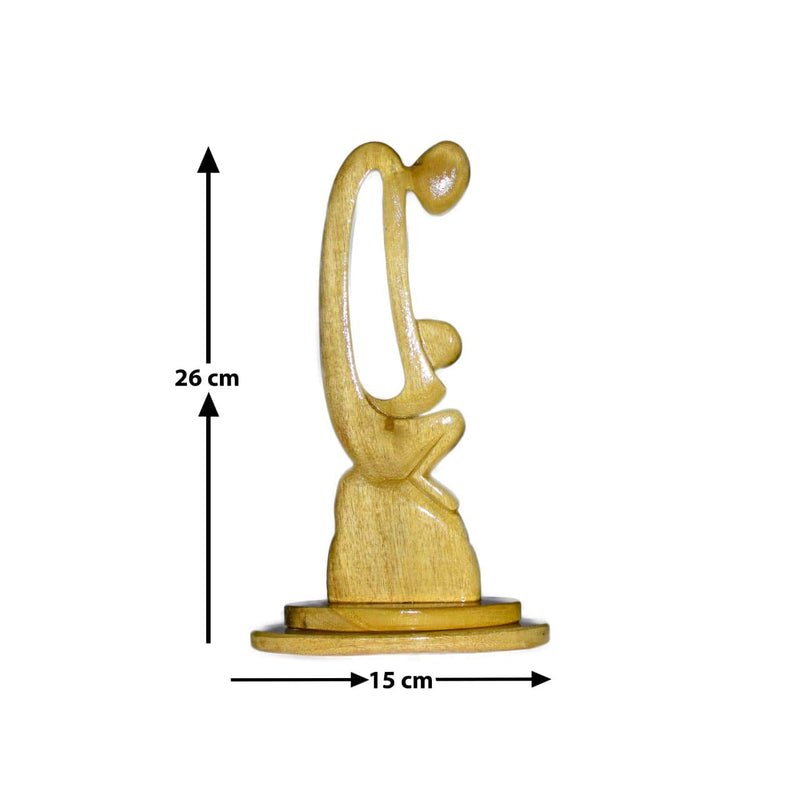 Thunder Plastic, Design Meaning is Mother Child Loving Decoration Decorative SHOWPIECE (Gamari Wood)