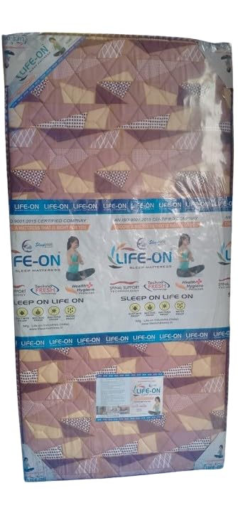 MATTRESS00ZZ Life ON True Ortho Dual Comfort 5 inch Single PU Foam Mattress (L x Wx H: 72 inch x 35 inch x 5 inch) Gold