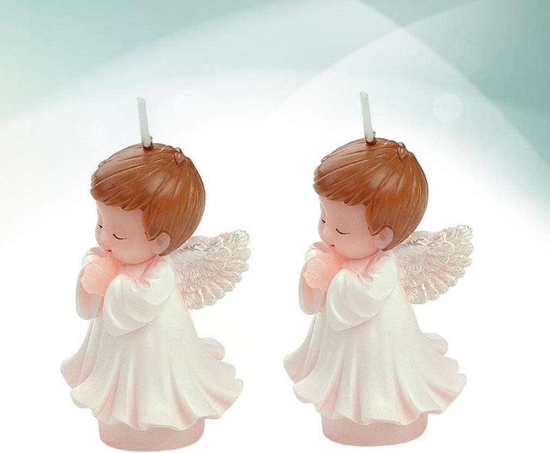 Babies Bloom Baby Shower Cake Toppers Birthday Candles Decorative Party Candles Little Angel Baby Shower Candle Gift Set (Set of 2)