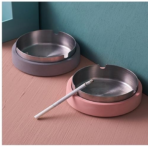 MYADDICTION Nordic Trend Personality Creative Home Large Stainless Steel Ashtray 1