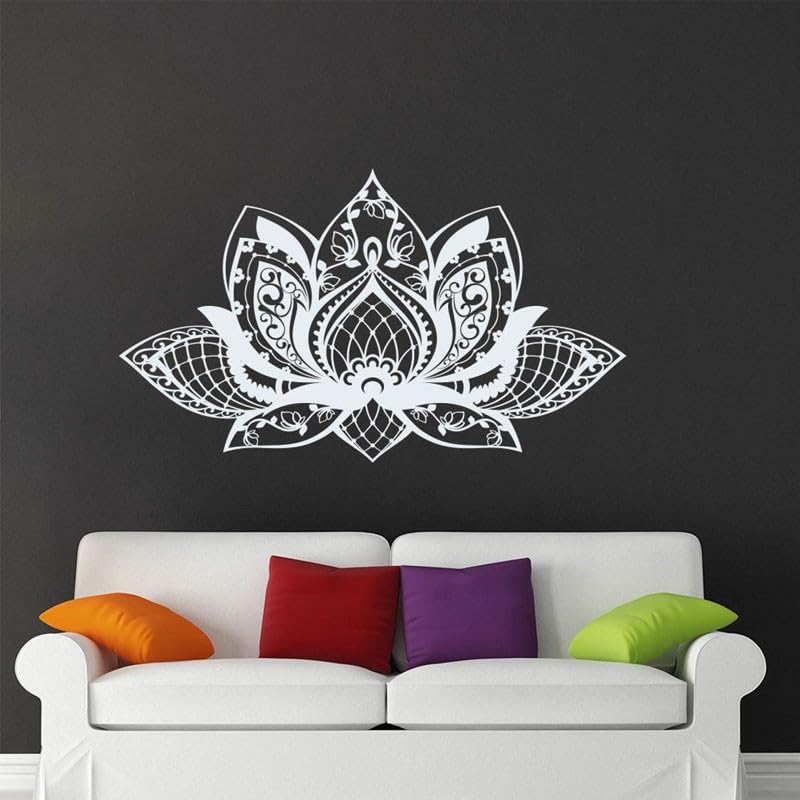 GADGETS WRAP Vinyl Lotus Flower Mandala Decals Boho Wall Decor