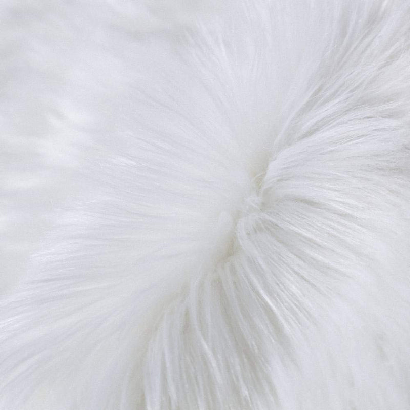 Carvapet Fluffy Shaggy Soft Faux Sheepskin Fur Rectangular Area Rugs Floor Mat Chair Sofa Cover Beside Carpet For Bedroom Living Room, 2Ft X 3Ft, White