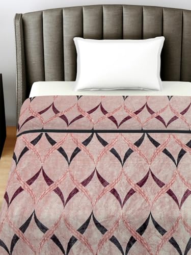 FABINALIV Multicolor Geometric 290 GSM Ultra Soft Single Bed AC Blanket (FLSBK-1001-Multi)