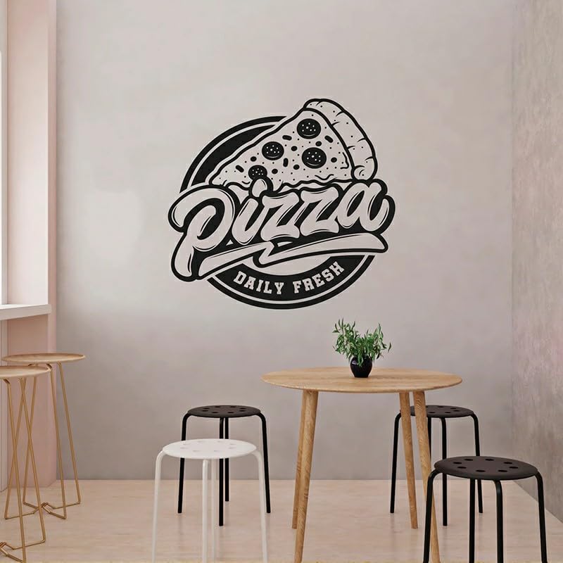 GADGETS WRAP Vinyl Kitchen Wall Sticker Pizza Daily Fresh Pattern Vinyl