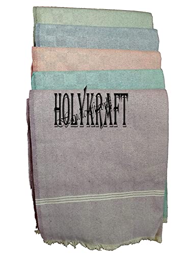 HOLYKRAFT 100% Cotton Soft Beautiful Self 3D Chek Single Bed Size Skin Friendly Summer Blanket/Khes/Dohar/Top Sheet Set/Chadar (Light Black)