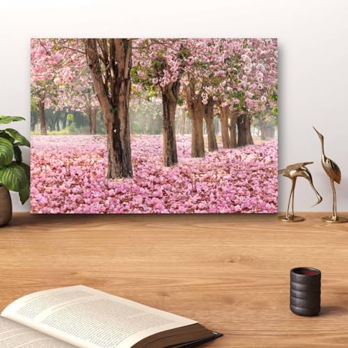 GADGETS WRAP Canvas Gallery Wrap Framed for Home Office Studio Living Room Decoration (14x11inch) - Blossom Trees (5)