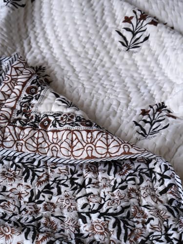 The jaipur Wala Handmade Mulmul Cotton Quilt (Single)