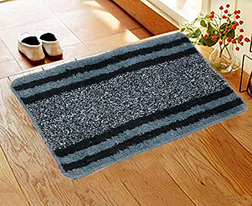 Kuber Industries Rectangular Design Soft Cotton Door Mat (Multicolour, Standard, CTKTC032514), 3 Pieces