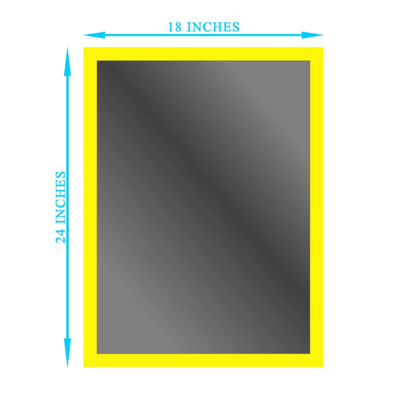 DEQORATION Neutral 4000K LED Rectangular Mirror with Touch Switch (White, 18"X24")